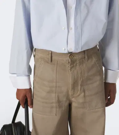 Acne Studios Cotton twill wide-leg pants | Thumbnail 4