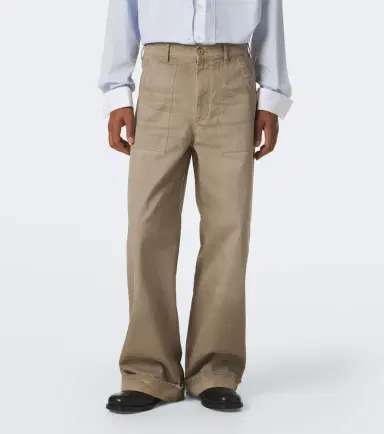 Acne Studios Cotton twill wide-leg pants | Thumbnail 5