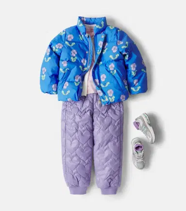 MINI RODINI Floral puffer jacket | Thumbnail 4