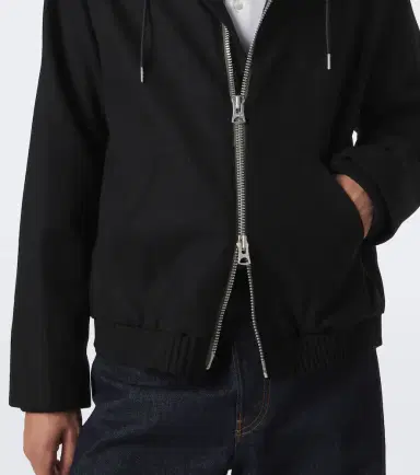 Sacai Hooded wool jacket | Thumbnail 4 Sacai Hooded wool jacket | Thumbnail 4