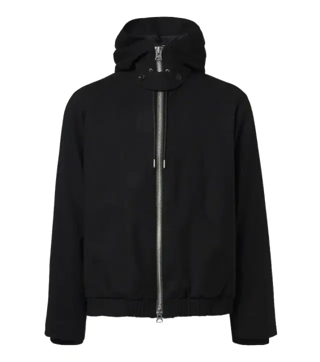 Hooded wool jacket
