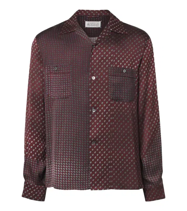 Maison Margiela Paisley satin shirt