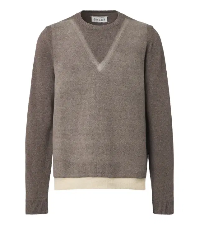 Maison Margiela Printed virgin wool sweater