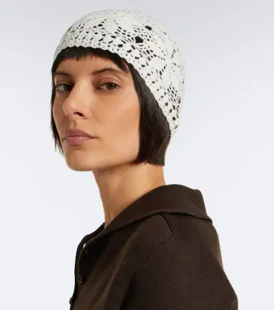 Magda Butrym Crochet cotton beanie | Thumbnail 4 Magda Butrym Crochet cotton beanie | Thumbnail 4