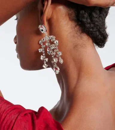 Magda Butrym Crystal-embellished drop earrings | Thumbnail 6