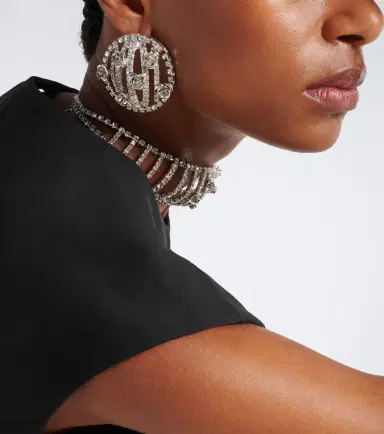 Magda Butrym Floral-appliqué embellished earrings | Thumbnail 5