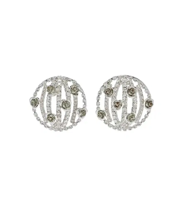 Magda Butrym Floral-appliqué embellished earrings