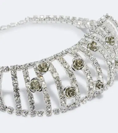 Magda Butrym Floral-appliqué embellished choker | Thumbnail 2