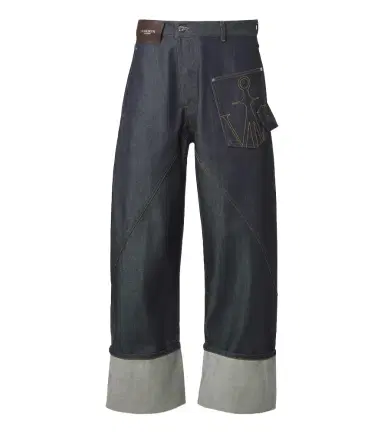 JW Anderson Embroidered wide-leg jeans | Thumbnail 1 JW Anderson Embroidered wide-leg jeans | Thumbnail 1