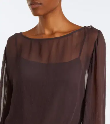 Staud Beatrix ruched chiffon minidress | Thumbnail 2 Staud Beatrix ruched chiffon minidress | Thumbnail 2
