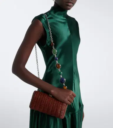 Judith Leiber Couture Poppy embellished woven clutch | Thumbnail 4