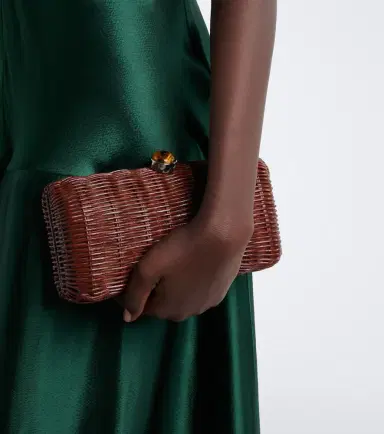 Judith Leiber Couture Poppy embellished woven clutch | Thumbnail 6