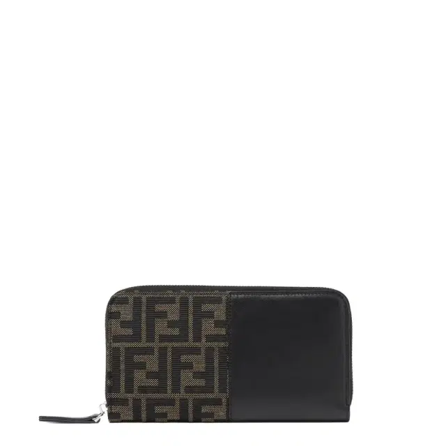 Fendi Ff Jacquard Zip Around