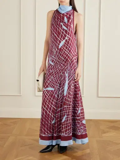 Altuzarra Moonlight Printed Silk Maxi Dress | Thumbnail 2