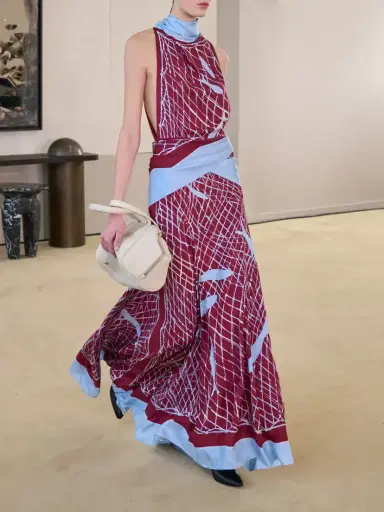 Altuzarra Moonlight Printed Silk Maxi Dress | Thumbnail 5