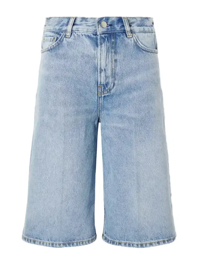 TOTEME Organic Denim Straight-leg Shorts