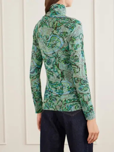 Dries Van Noten Printed Jersey Turtleneck | Thumbnail 3 Dries Van Noten Printed Jersey Turtleneck | Thumbnail 3