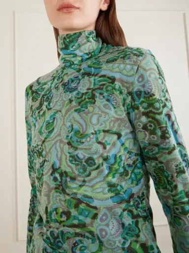 Dries Van Noten Printed Jersey Turtleneck | Thumbnail 4 Dries Van Noten Printed Jersey Turtleneck | Thumbnail 4