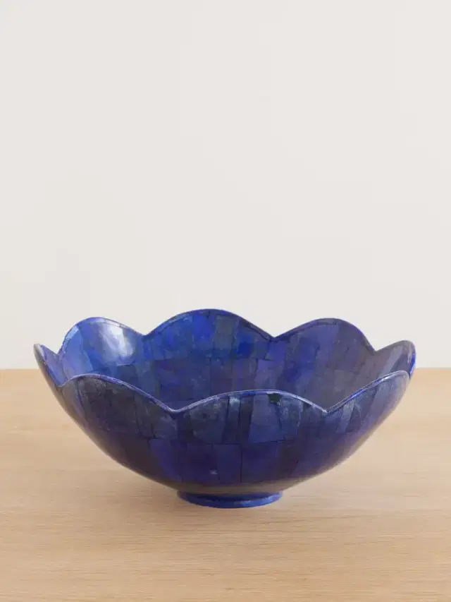 JIA JIA HOME Flower Lapis Lazuli Bowl
