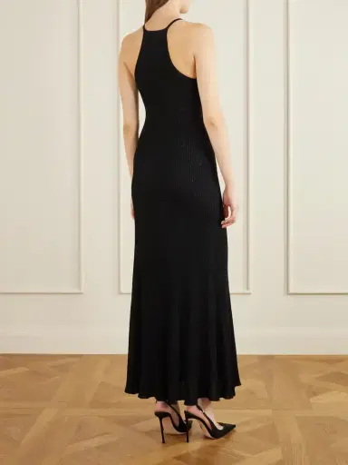 Tom Ford Ribbed Lurex Halterneck Maxi Dress | Thumbnail 3 Tom Ford Ribbed Lurex Halterneck Maxi Dress | Thumbnail 3