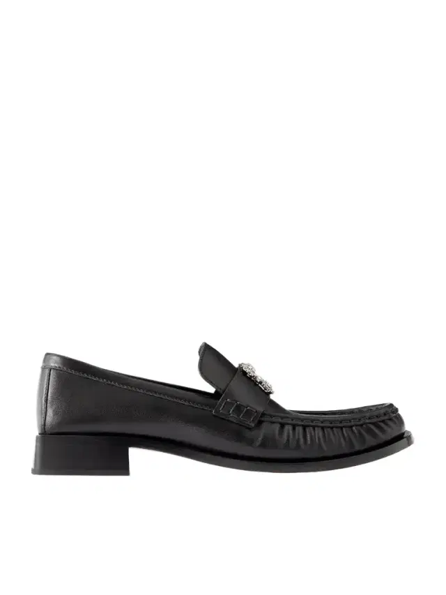 Roger Vivier Viv Moc 25 Embellished Gathered Leather Loafers