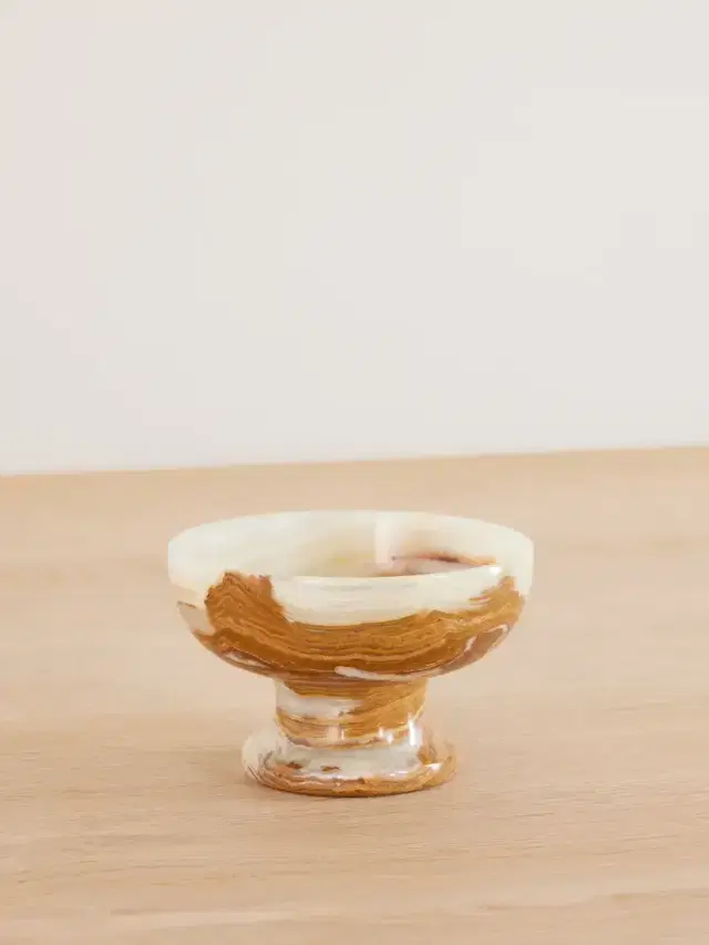 JIA JIA HOME Fluted Onyx Bowl