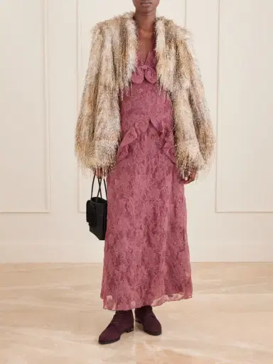 ANNA SUI Shearling Cropped Coat | Thumbnail 2 ANNA SUI Shearling Cropped Coat | Thumbnail 2