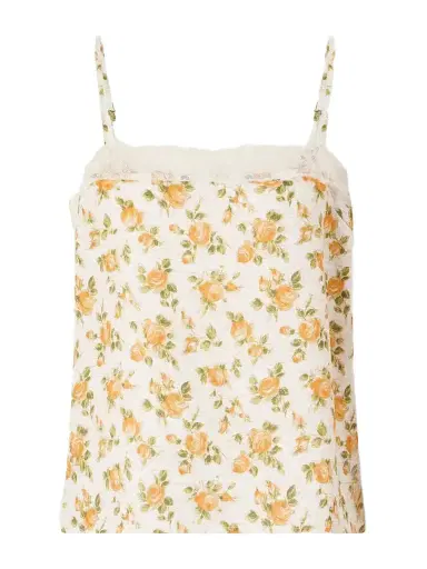 Miguelina Olympia Floral-printed Lace-trimmed Linen Cami | Thumbnail 1 Miguelina Olympia Floral-printed Lace-trimmed Linen Cami | Thumbnail 1