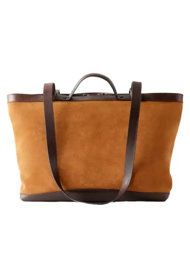 Dries Van Noten Carter Leather-trimmed Suede Tote