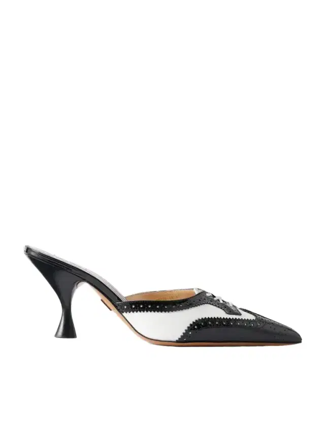 Thom Browne 75 Two-tone Lace-up Patent-leather Pumps