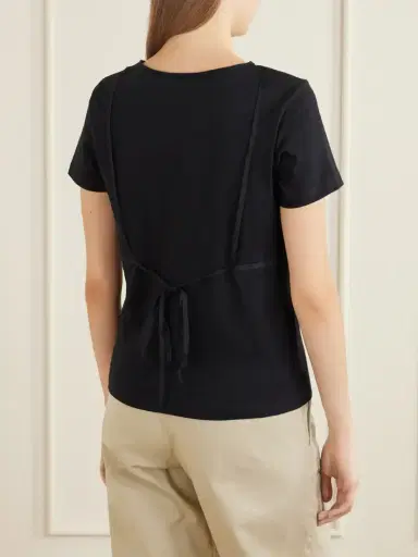 Deiji Studios Gathered Organic-cotton T-shirt | Thumbnail 4 Deiji Studios Gathered Organic-cotton T-shirt | Thumbnail 4