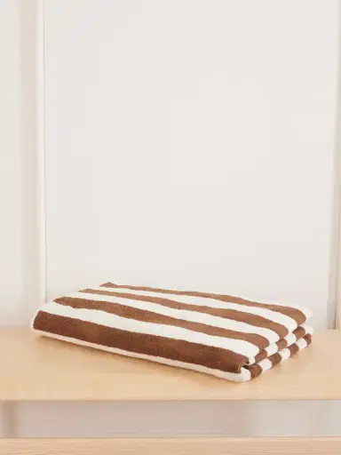 Autumn Sonata Maria Striped Organic Cotton-terry Beach Towel | Thumbnail 1