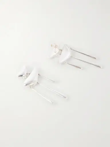 Loren Stewart Cousteau Chandelier Sterling Silver Drop Earrings | Thumbnail 3