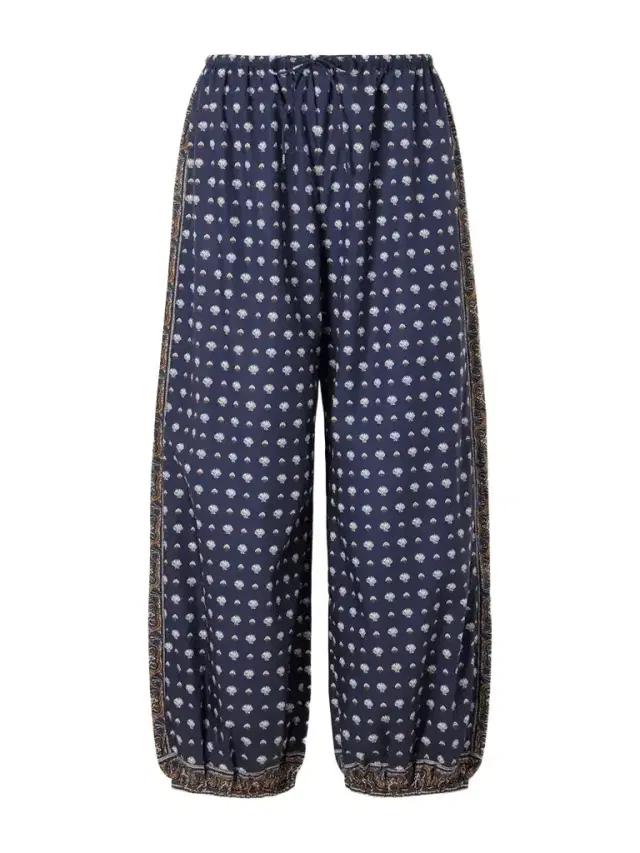 DÔEN Yarrow Printed Cotton Balloon Pants
