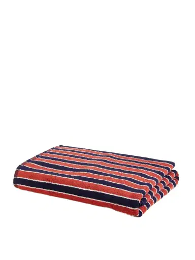 Autumn Sonata Helena Striped Organic Cotton-terry Beach Towel | Thumbnail 1