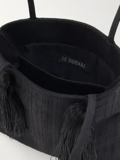 Le Sundial Le Salon Tasseled Dupioni Clutch | Thumbnail 6