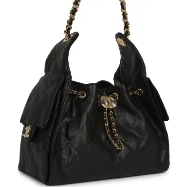 Chanel Chanel Small 25 Hobo Bag Black Caviar Gold Hardware | Thumbnail 2 Chanel Chanel Small 25 Hobo Bag Black Caviar Gold Hardware | Thumbnail 2