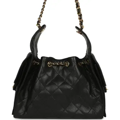 Chanel Chanel Small 25 Hobo Bag Black Caviar Gold Hardware | Thumbnail 4 Chanel Chanel Small 25 Hobo Bag Black Caviar Gold Hardware | Thumbnail 4