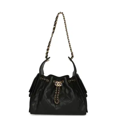 Chanel Chanel Small 25 Hobo Bag Black Caviar Gold Hardware | Thumbnail 7 Chanel Chanel Small 25 Hobo Bag Black Caviar Gold Hardware | Thumbnail 7