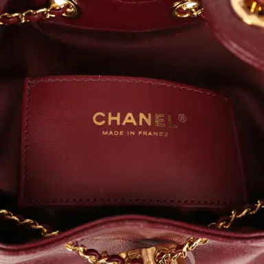 Chanel Chanel Small 25 Hobo Bag Dark Burgundy Shiny Caviar Gold Hardware | Thumbnail 9
