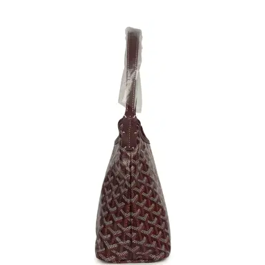 goyard Goyard Goyardine Burgundy Boheme Mini Hobo Bag Palladium Hardware | Thumbnail 3