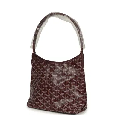 goyard Goyard Goyardine Burgundy Boheme Mini Hobo Bag Palladium Hardware | Thumbnail 5