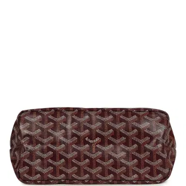goyard Goyard Goyardine Burgundy Boheme Mini Hobo Bag Palladium Hardware | Thumbnail 6