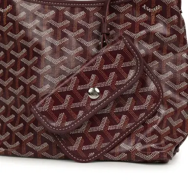 goyard Goyard Goyardine Burgundy Boheme Mini Hobo Bag Palladium Hardware | Thumbnail 7