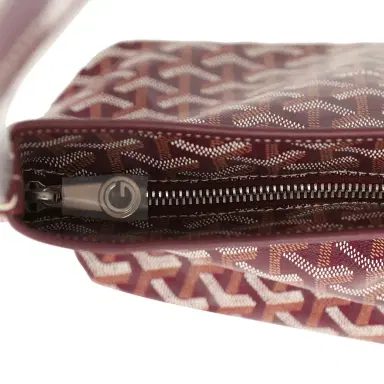 goyard Goyard Goyardine Burgundy Boheme Mini Hobo Bag Palladium Hardware | Thumbnail 9