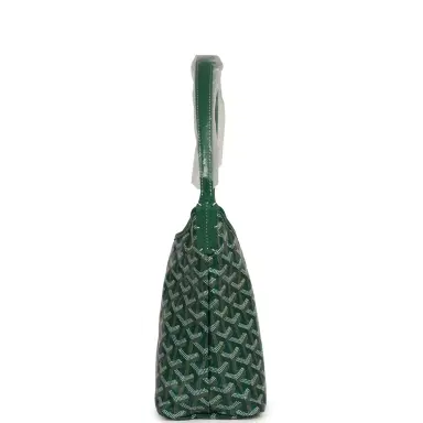 goyard Goyard Goyardine Green Boheme Mini Hobo Bag Palladium Hardware | Thumbnail 3