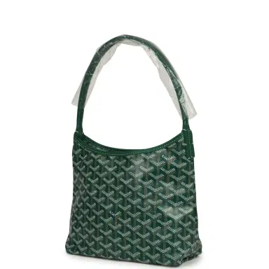 goyard Goyard Goyardine Green Boheme Mini Hobo Bag Palladium Hardware | Thumbnail 5