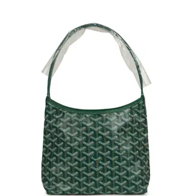 goyard Goyard Goyardine Green Boheme Mini Hobo Bag Palladium Hardware | Thumbnail 1