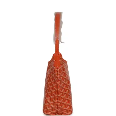 goyard Goyard Goyardine Orange Boheme Mini Hobo Bag Palladium Hardware | Thumbnail 3 goyard Goyard Goyardine Orange Boheme Mini Hobo Bag Palladium Hardware | Thumbnail 3