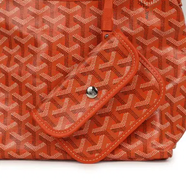 goyard Goyard Goyardine Orange Boheme Mini Hobo Bag Palladium Hardware | Thumbnail 7 goyard Goyard Goyardine Orange Boheme Mini Hobo Bag Palladium Hardware | Thumbnail 7